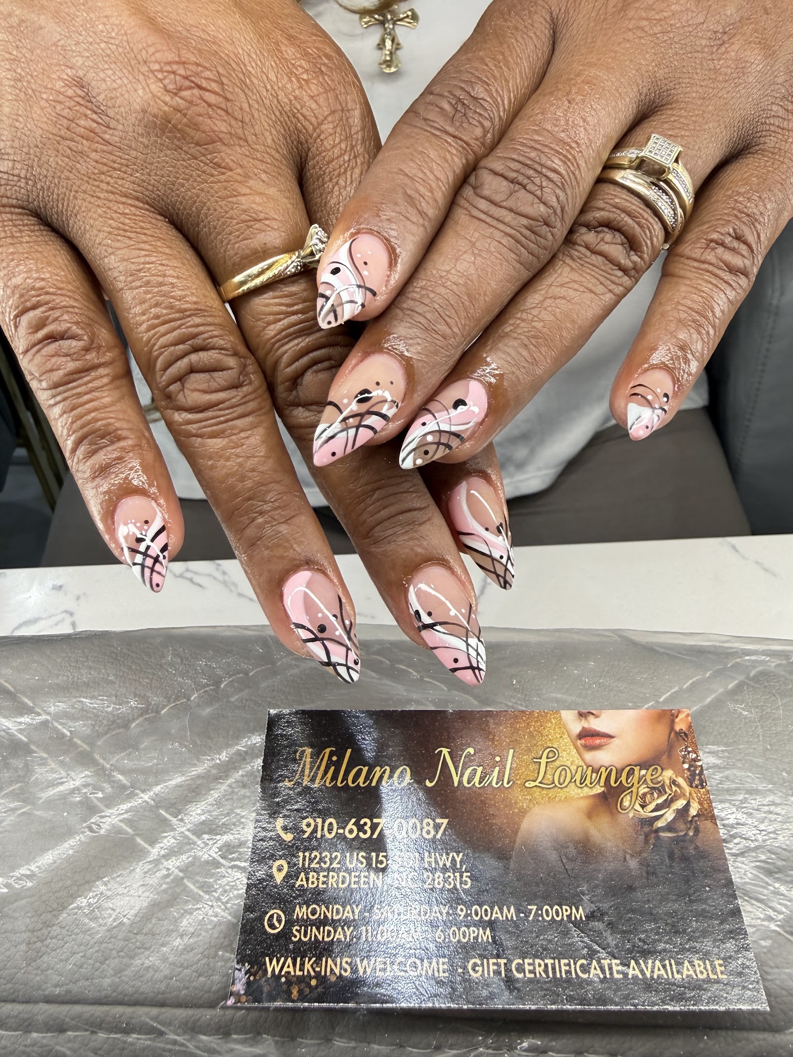 Milano nails lounge & head spa logo